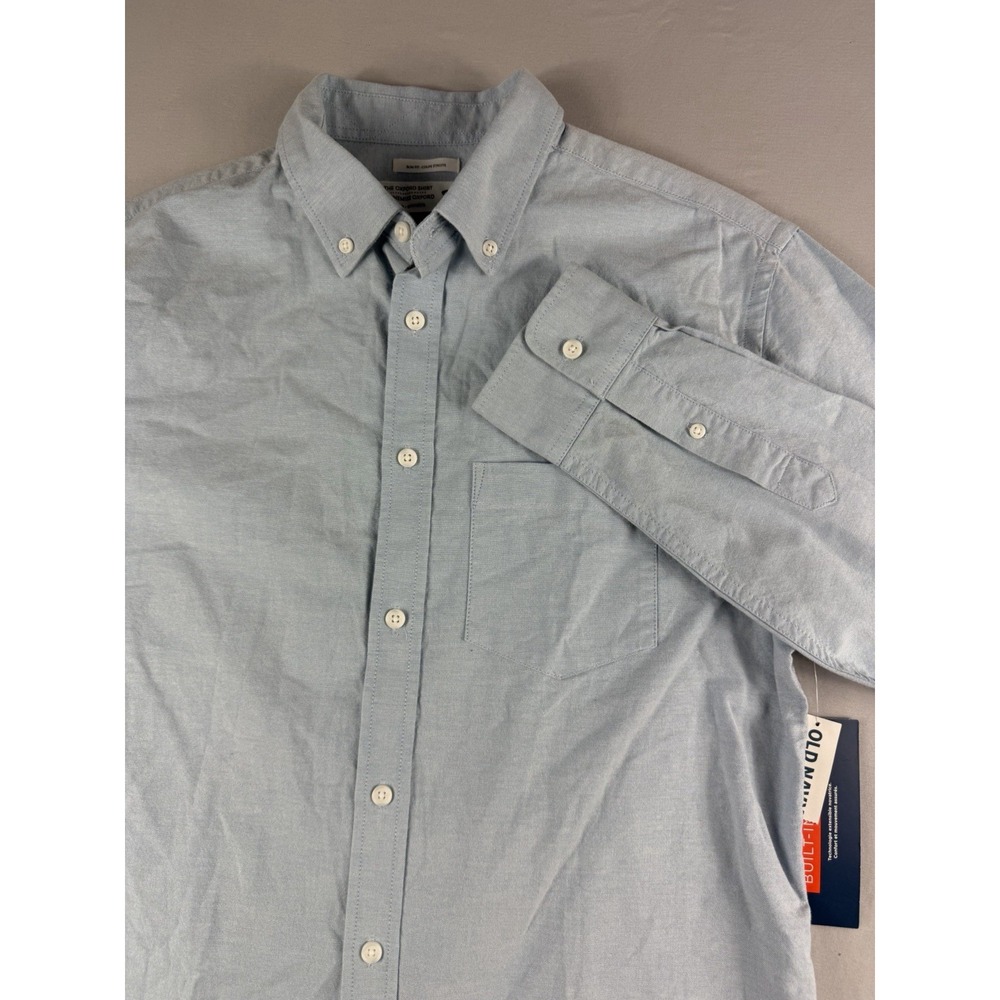 Old Navy oxford shirt, light blue ls button up shirt, men's medium, NWT